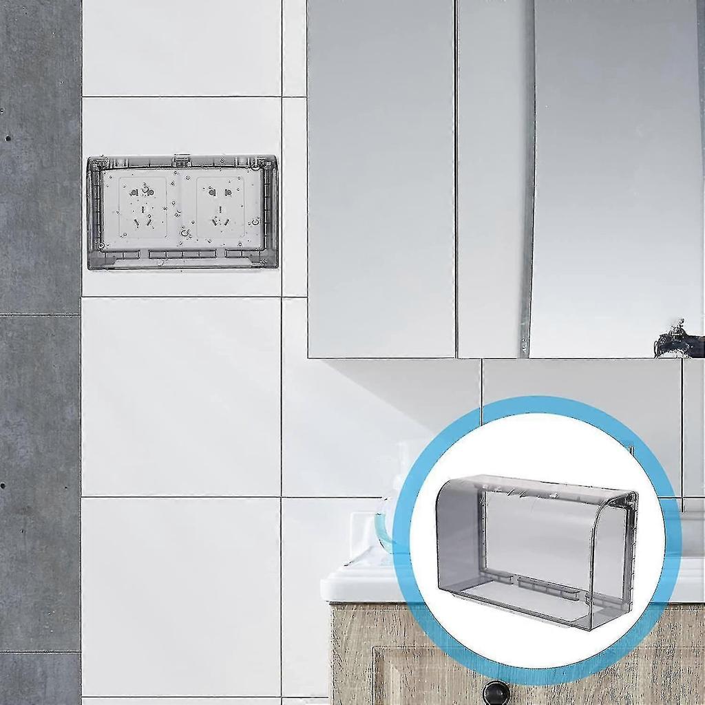 Waterproof Cover For Raised Sockets Adhesive Bathroom Leak Switch Splash Guard Water Heater Protection Leak Cover -ys Ty
