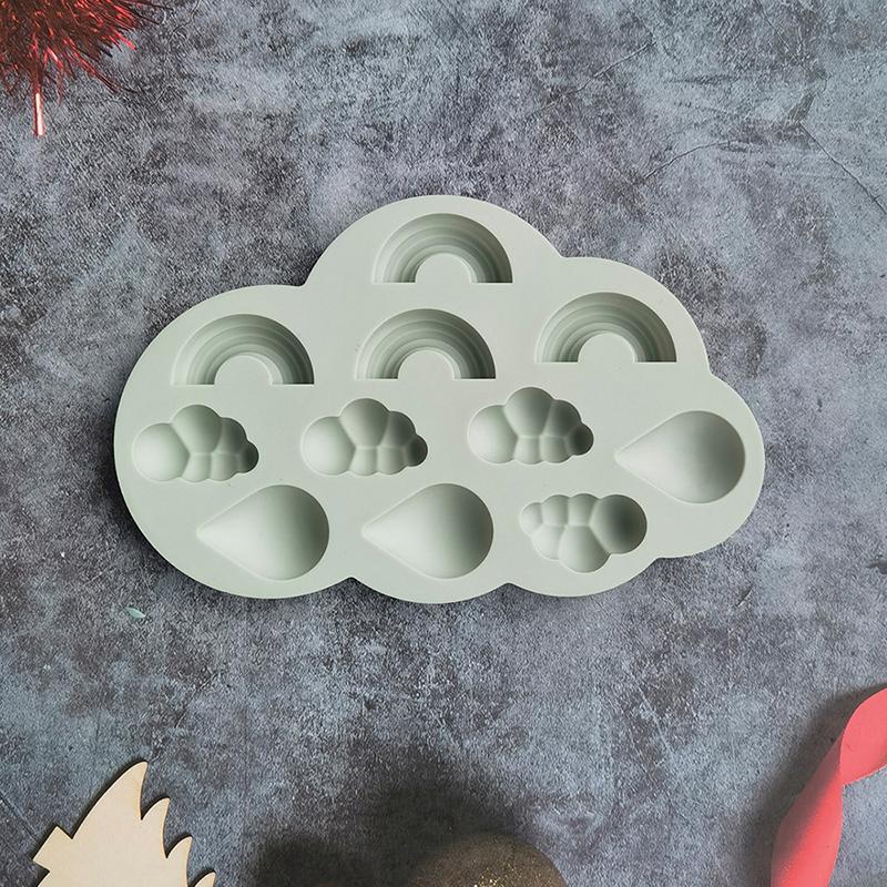 Форма облака силиконовая радужная форма помадка торт декор своими руками желе кубик льда пудинг выпечка инструмент эпоксидная смола форма для выпечки