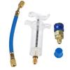 Quick Coupler 30ml 1oz Recharge Hose Car Air Conditioning Refrigerant Injector AC Coolant Charging Set 1/4" SAE Adapter