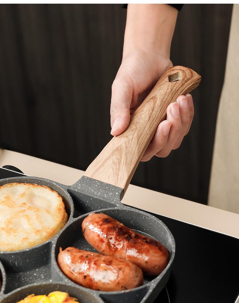 Антипригарная сковорода с четырьмя отверстиями для жарки омлета и яиц на завтрак