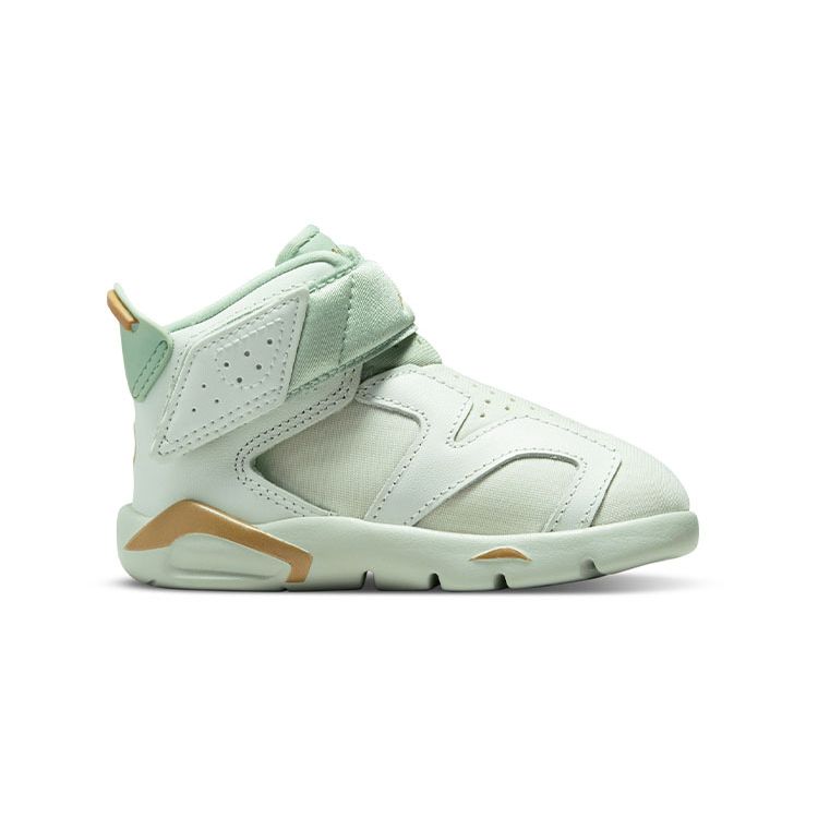Jordan Air  6 LTL Flex GC Ретро Прочные Поддержка Амортизация Высокие Кроссовки для Ходьбы Светло-зеленые Детские Кроссовки DN1769-073