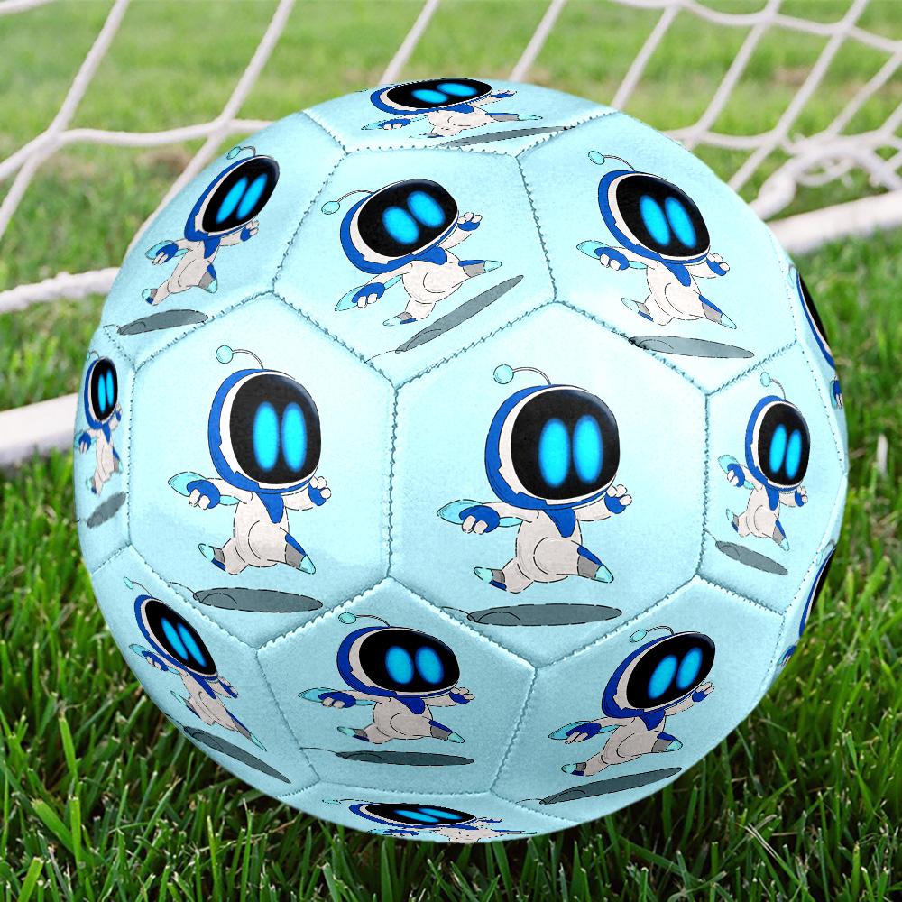 Space Adventure Astro Bot Size 5 Soccer Balls, High-Quality, Anti-Slip, Protective Football, a Unique Gift Suitable for Birthdays, Christmas