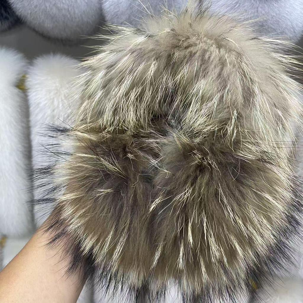 Fashionable Extra-Large Retractable Fox Fur Earmuffs - Thick, Warm, and Windproof Ear Covers