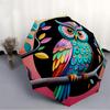 1pc Owl Artwork Automatic Opening/Closing Umbrella with Operation & Windproof Canopy - Folding Design, Holiday Gift yy260225177