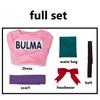 Anime Bulma Cosplay Costume Pink Dress Uniform wig Kawaii Girls Full Set Outfits Halloween Party Masquerade for Adult Women