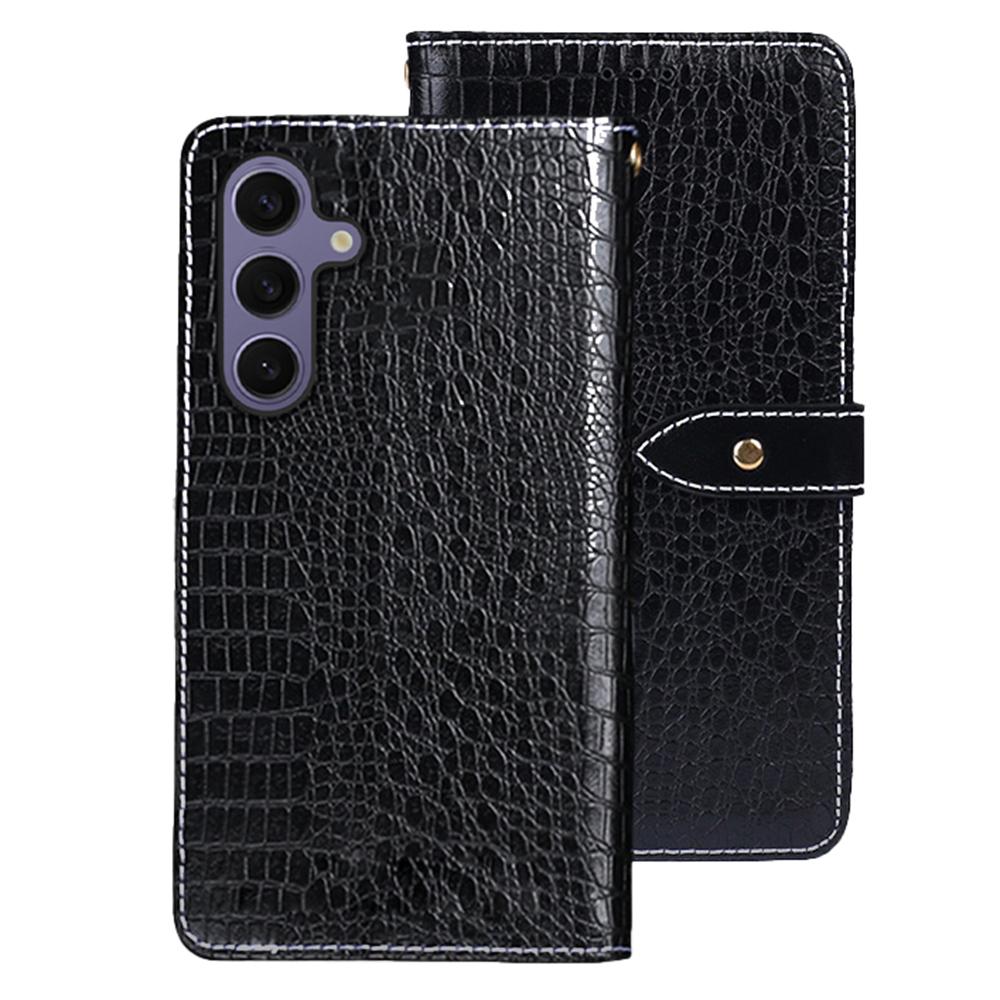 For Samsung Galaxy S25 Case Crocodile Texture PU Leather Flip Phone Cover