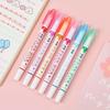 Head Marker Flower-shaped Curve Line Multiple Shapes Integrated Curve Highlighter Pen Markers Pen