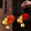 14cm Gourd Design Spring Festival Wind Chime Gift of Blessing Bell Design Cute DIY Accessories Auspicious Pendant Multi-Color