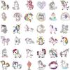 100pcs Cute Vinyl Unicorn Stickers for Kids , Girly Sticker for Water Bottle Laptop Scrapbook pad Phone Skateboard,Waterproof Unicorn Christmas Gifts 
