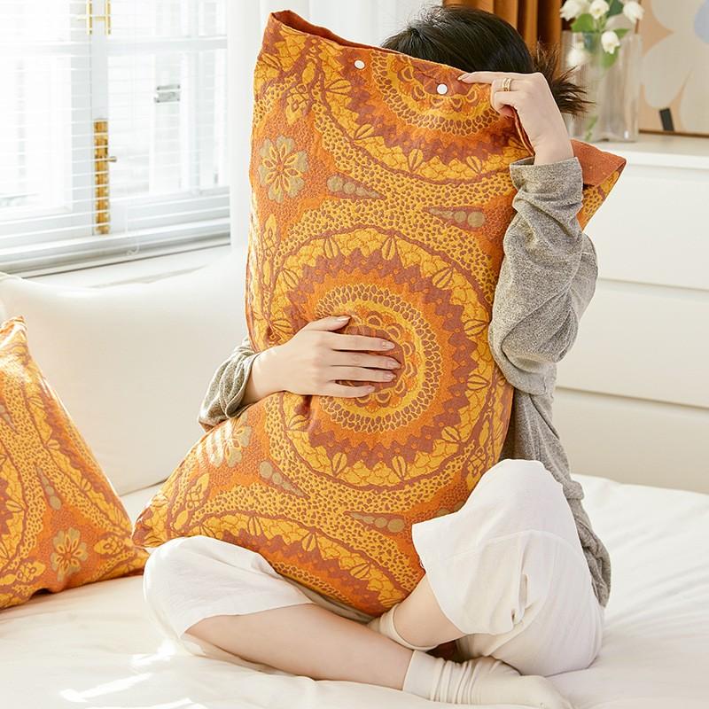 2 шт. 100% марля хлопок супер мягкая наволочка 50x75 см дышащая наволочка для пар декоративное постельное белье спальня домашнее использование