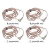 B/C Pin 2Pin Cable Upgrade Oxygen-Free Copper High-Purity With Mic Earphones Cable For KZ 2Pin 3.5mm Headphone Cord In Ear Cable