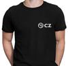 Черная хлопковая футболка с логотипом CZ Gun Streetwear Подарок для фаната