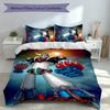 3pcs Custom Name UFO Robo Grendizer Bedding Set,Includes 1 Duvet Cover and 2 Pillowcases,All-season Bedroom Decor