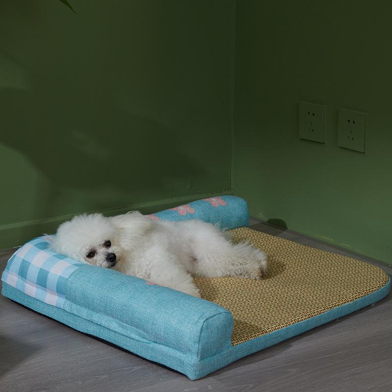 Четыре сезона моющаяся кровать для домашних животных: Крутая подушка-гнездо для собак и кошек