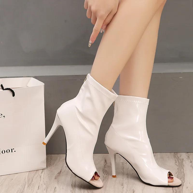 Women's Shoes 2024 High Quality Slip-on Women's Boots Pleated Office and Career Sexy Pointed Zapatos