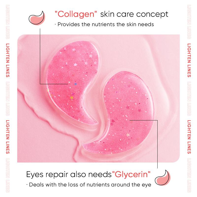 SADOER Rose Star Eye Mask Увлажняющий и увлажняющий патч для глаз с маской для глаз