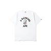Мужская футболка A Bathing Ape в клетку, короткий рукав, 'Белая', 1G30-110-046