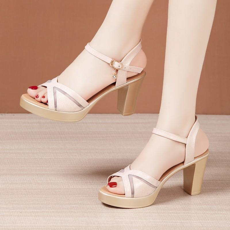 Женские босоножки на платформе с открытым носком, женские свадебные туфли, модные сетчатые босоножки на высоком каблуке, женские туфли на высоком каблуке 32-43