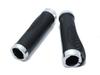 Beatus Ergonomic Handlebar Grips for Mountain Bikes, Left and Right Set, Rubber Grips, Type A (Silver)