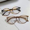 Women'S Round Clear Lens Myopia Glasses Transparent Near Sight Frame Eyeglasses Eyewear Unisex Anti-Blue Ray Diopter Myopia