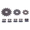3 шт. 9T 11T 15T звездочки из высокопрочной стали и замыкающие звенья цепи для цепей T8F