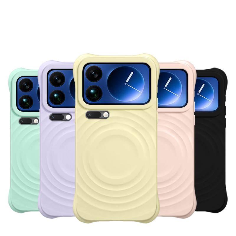 Магнитный противоударный чехол из жидкого силикона для Xiaomi 17ProMax
