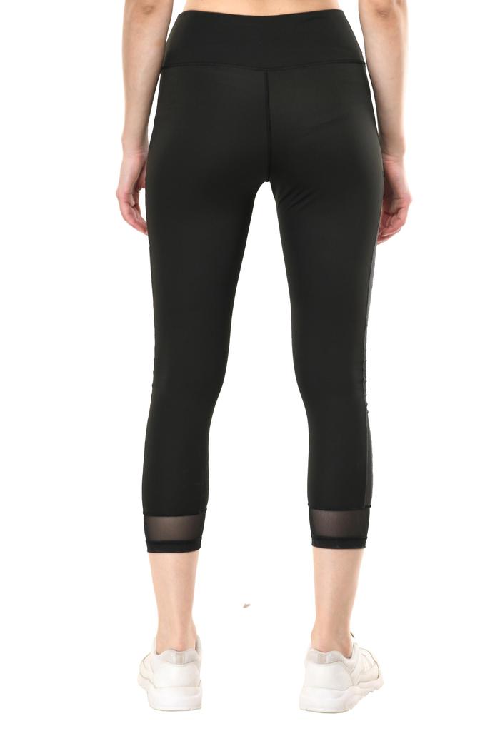 Спортивные леггинсы Body Smith Solid Black Mesh