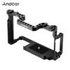 Camera Cage Aluminum Alloy with 1/4 Inch & 3/8 Inch Screw Holes Dual Cold Shoe Mount