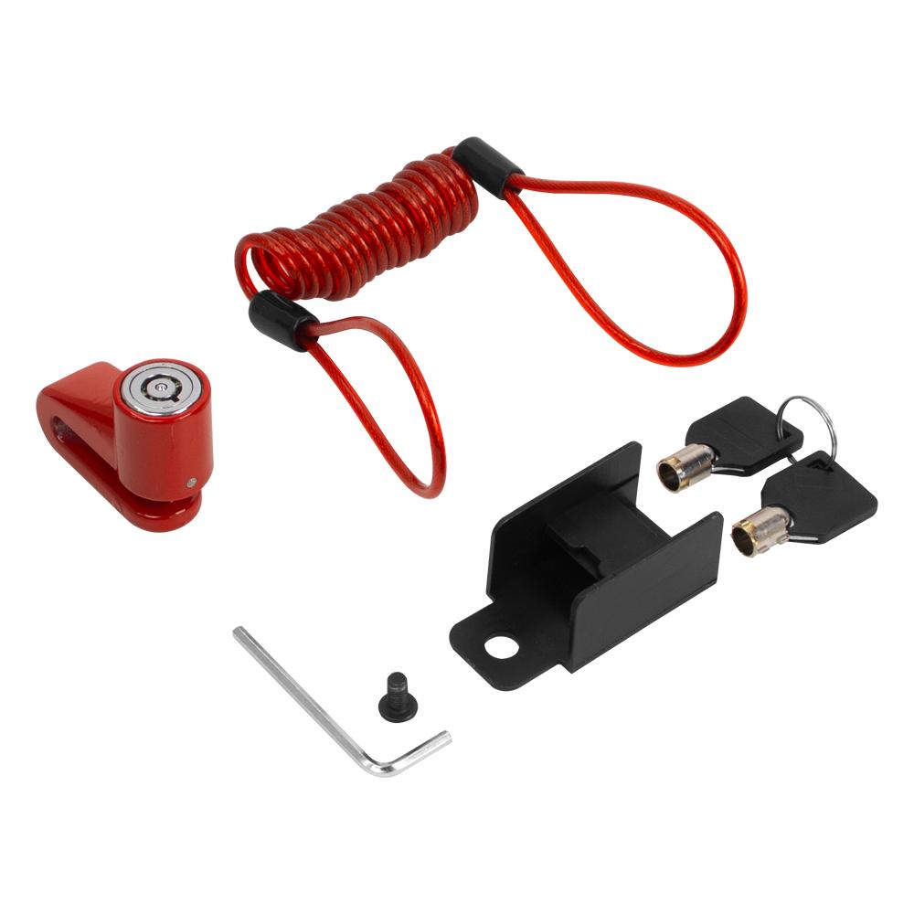 Противоугонный тормозной диск, ротор, предохранительный замок для Xiaomi M365 Pro 1S, замок дискового тормозного колеса для электрического скутера с кабелем напоминания