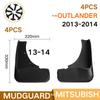 Auto Mud Flaps Kit for Mitsubishi Outlander 2015- 2018 Mud Fender Splash Guard Front and Rear 4-PC Set Car