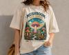Mushroom Haze Garden Graphic Tee | Vintage Mushroom Shirt