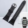 Водонепроницаемый ремешок для часов Для Casio 3239 W-96H-1A 2A 9A специальный силиконовый ремешок электронные часы звенья аксессуары черный 18 мм