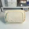 Stylish Large Capacity Ins Student Pencil Case Simple Front Open Window Makeup Bag