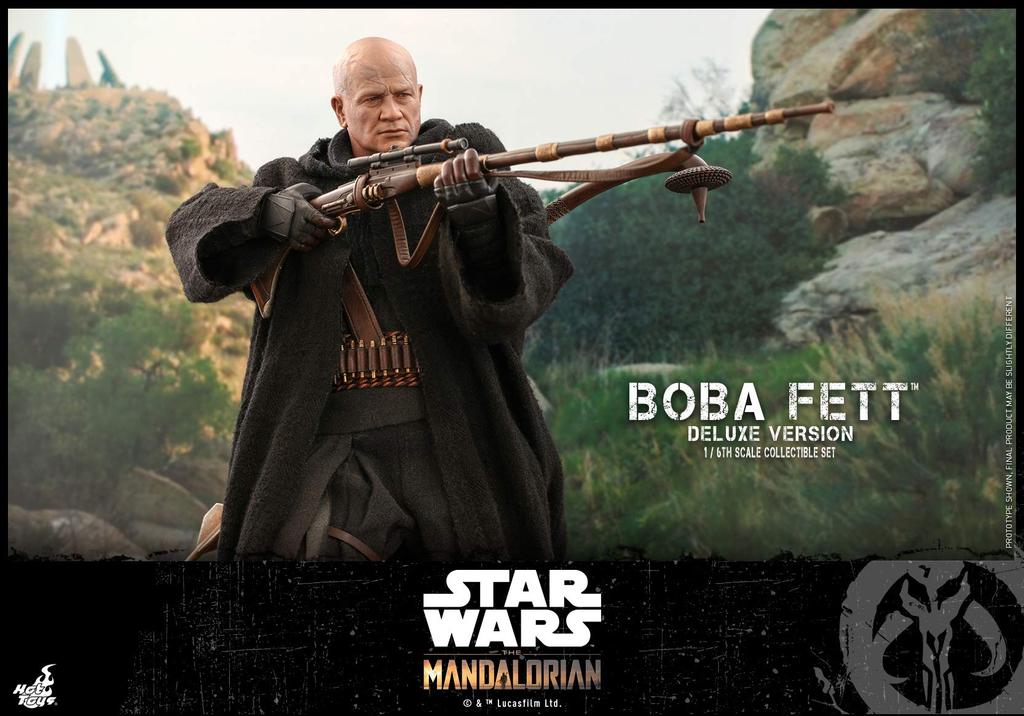 Шедевр телевидения Мандалорец Боба Фетт Набор Масштаб Зеленый (Deluxe Edition) Фигурка 1/6 из 2 частей,