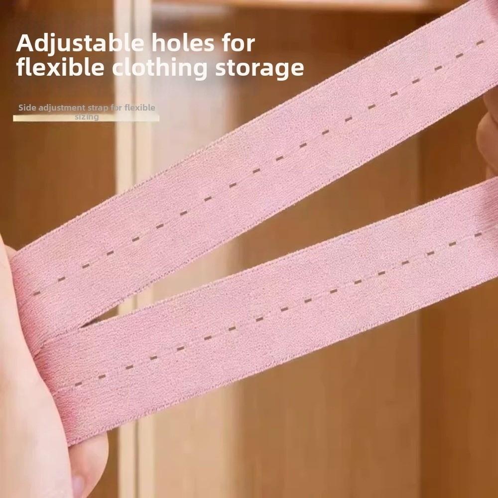 1/2/10/30Pcs Roll-up Closet Storage Strap Adjustable Clothing Fixing Belt Travel Clothes Storage