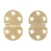 2Set 180 Degree Copper Hinge with Screw Mini Flap Hinge for Foldable Table 47x30mm