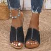 Fashion Summer Women's Platform Wedges Slippers 2024 Retro New Open Toe Casual Slip On Slides Shoes for Women Outdoor Women's Slippers