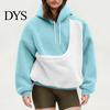 Pet Friendly Lounge Hoodie Pouch Hoodie, Oversized Cat Dog Carrier Sweatshirt, Fleece Lined Long Portable Puppy Top Sleeve Pullover with Large Pocket