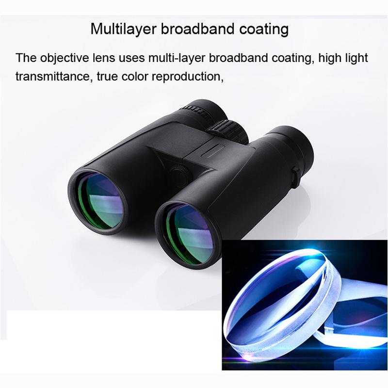 Бинокль 12x42, телескоп Hd, светильник ночного видения, призма Bak4, профессиональный зум, мощный для охоты, наблюдения за птицами