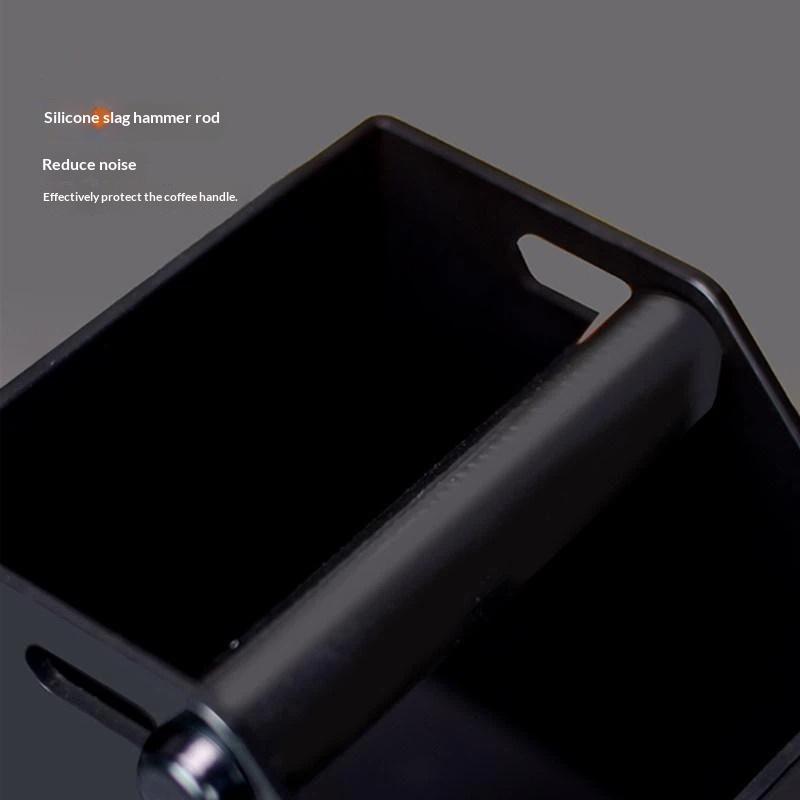Coffee Grounds Knock Box Anti-Slip Espresso Dump Bin Food Grade Sturdy Container for Barista Home Coffee Station Use