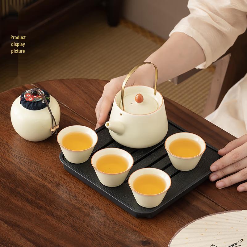 Chaxun Ru Kiln Portable Tea Set