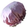 Waterproof Satin Shower Cap Elasticated Reusable Salon Hat Double Protector