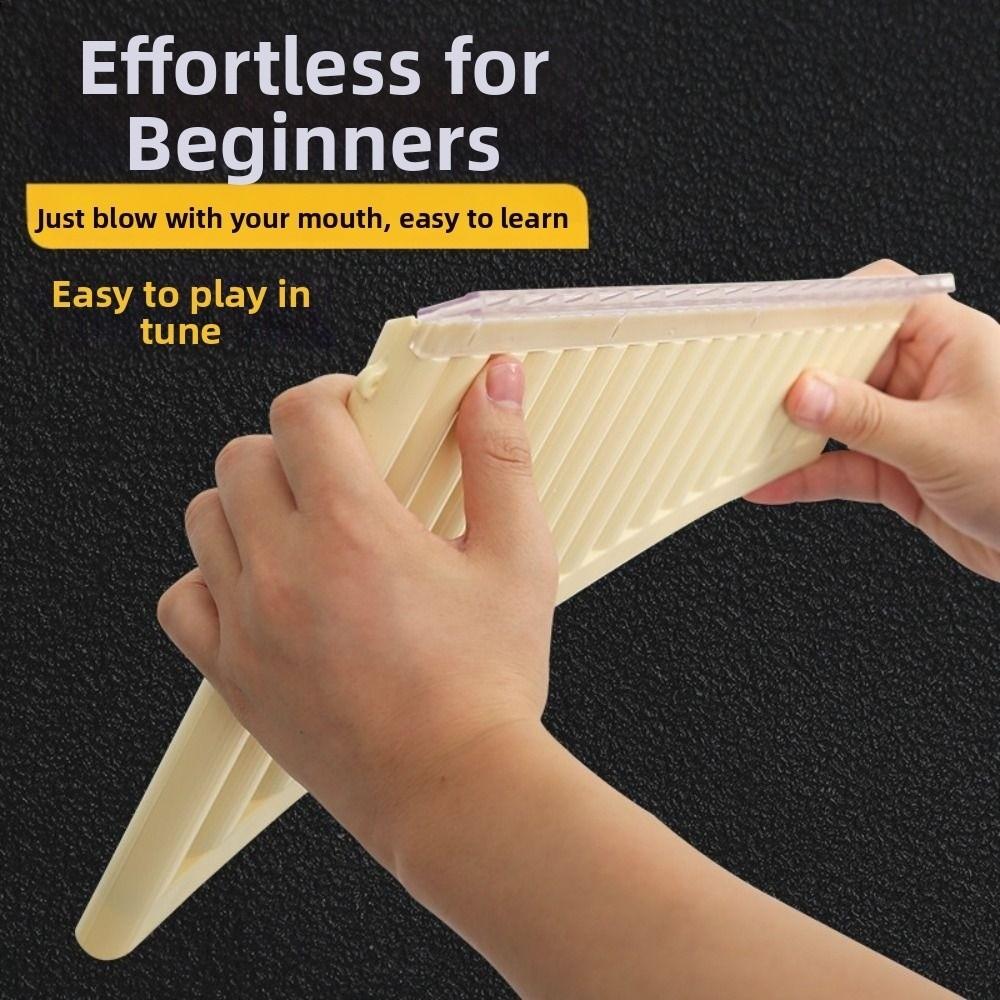 18 Pipes Pan Flute Portable Wind Instrument Beginner Friendly C Scale Panpipe Practice Instrument
