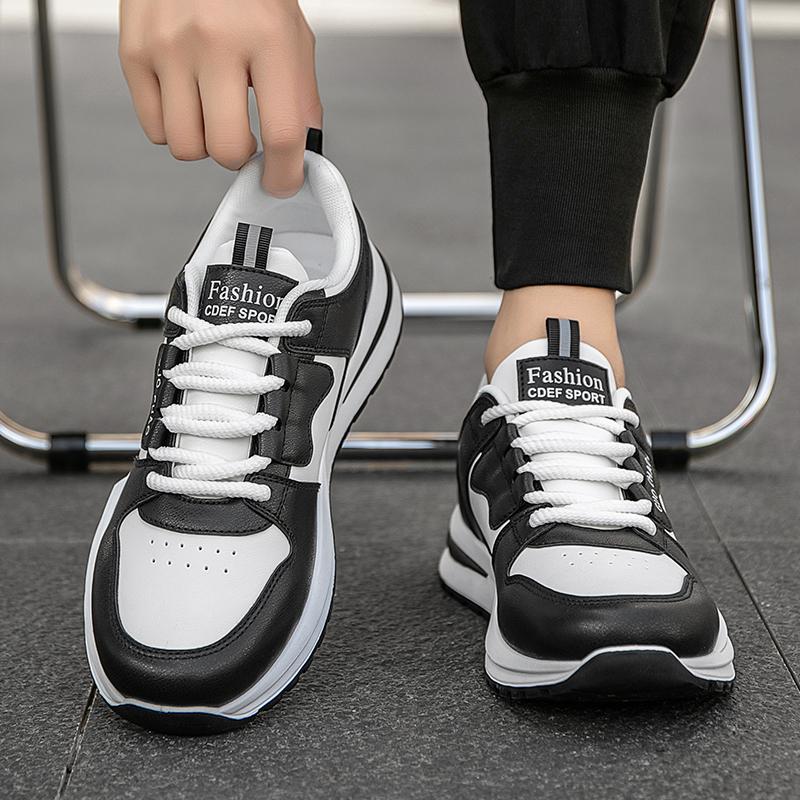 New Fashion Men 's Four Seasons Comfortable Thick Sole Shoes Students BoysTrending Soft Sole Breathable Casual Running Sneakers