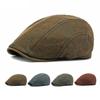Autumn Winter Cap Men Beret British Vintage Cap Forward Cap