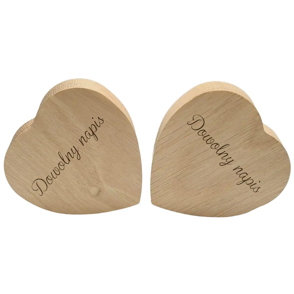 Heart with dedication Oak heart with engraved inscription 1 PCS for Valentine's Day