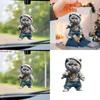 Cartoon Cute Grey Cat Pattern Acrylic Pendant For Car Decoration Interior