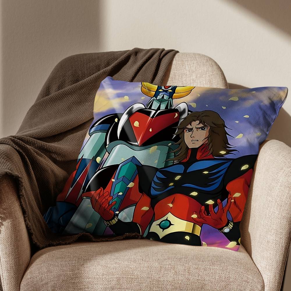 Alloy UFO Goldorak Grendizer Pillow Case Pillow Case Living Room Sofa Cushion Cover Suitable For Home Bedroom Room Decoration