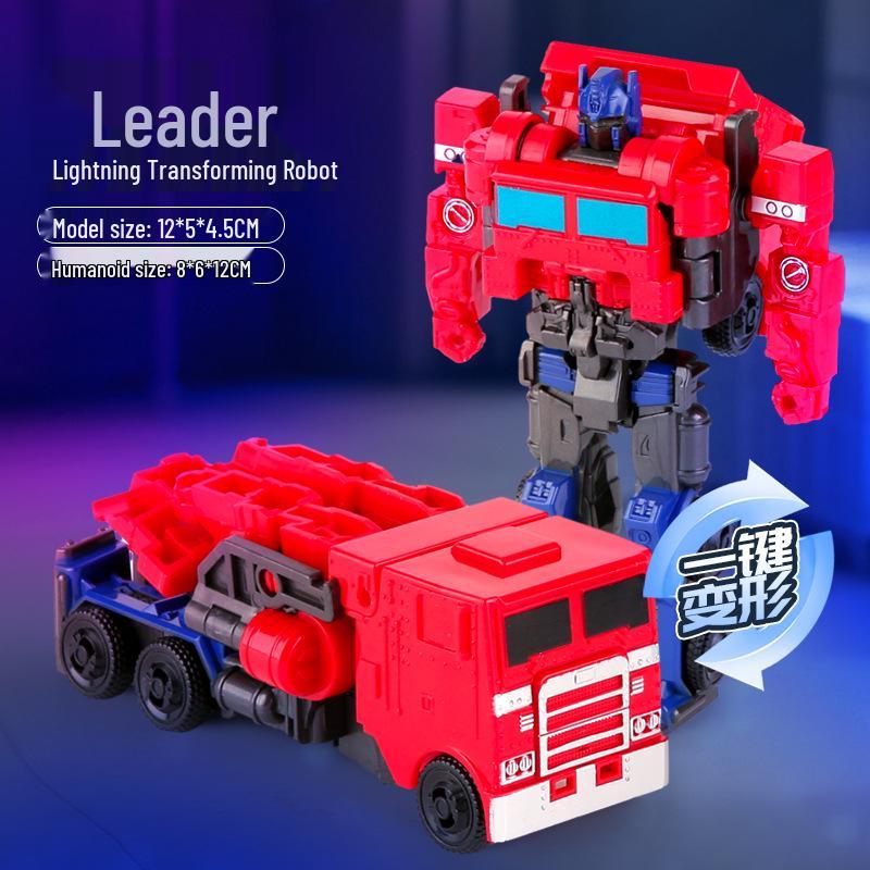 One-Step Transforming Toy Car & Robot Action Figure – Optimus Prime & Bumblebee Educational Gift for Kids