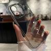 Роскошный прозрачный черный силиконовый мягкий чехол для iPhone 16 15 14 13 12 11 Pro Max Plus Mini Ультратонкая прозрачная задняя крышка Тонкий чехол